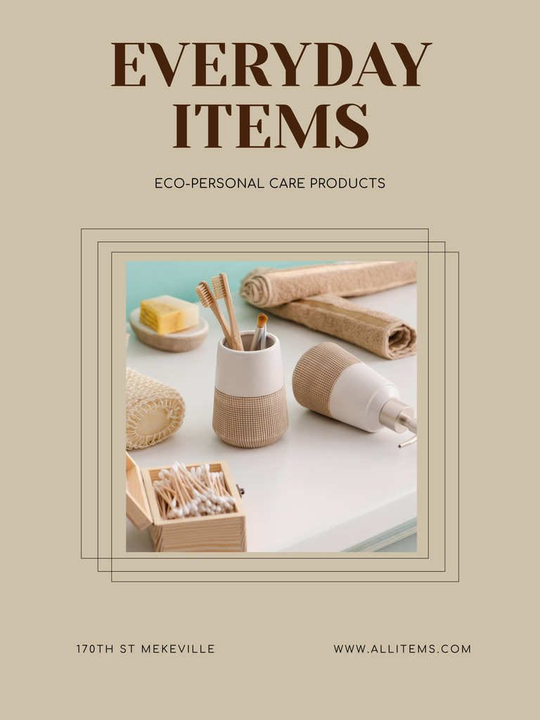 Offer of Personal Care Products Poster 36x48in Design Template