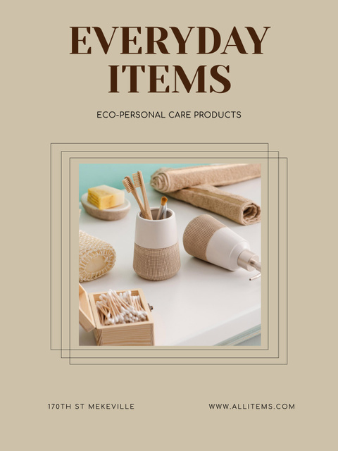 Offer of Personal Care Products Poster 36x48in Design Template