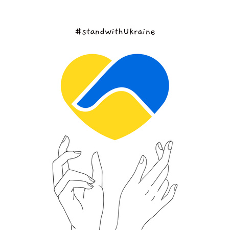 Awareness about War in Ukraine Instagram Tasarım Şablonu