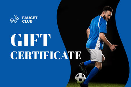 Sports Equipment Discount Voucher Gift Certificate Design Template