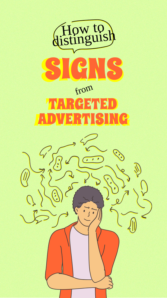 Modèle de visuel Joke about Targeted Advertising - Instagram Story