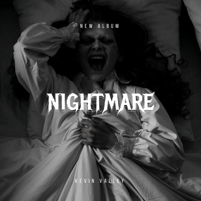Nightmare Album Cover Album Cover Design Template