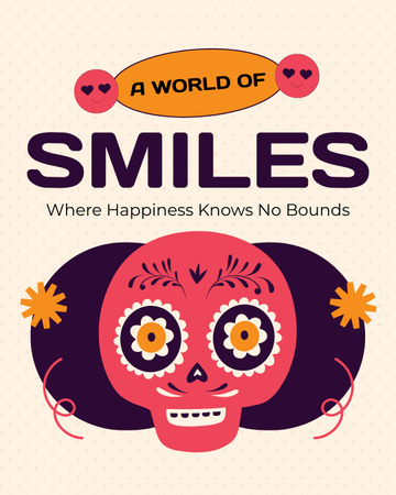 Extraordinary Carnival With Slogan About Smiles Instagram Post Vertical Design Template