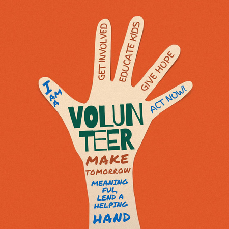 Template di design Volontariato e motivazione per dare speranza Instagram