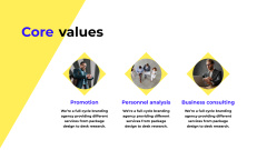 Business Plan and Strategy on Blue and Yellow