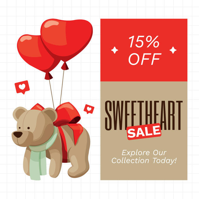 Valentine's Day Gifts Collection At Reduced Price Instagram – шаблон для дизайну