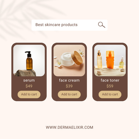 Collage with Best Skin Care Proposal Instagram Design Template