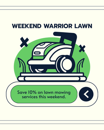 Affordable Lawn Appliance Instagram Post Vertical Design Template