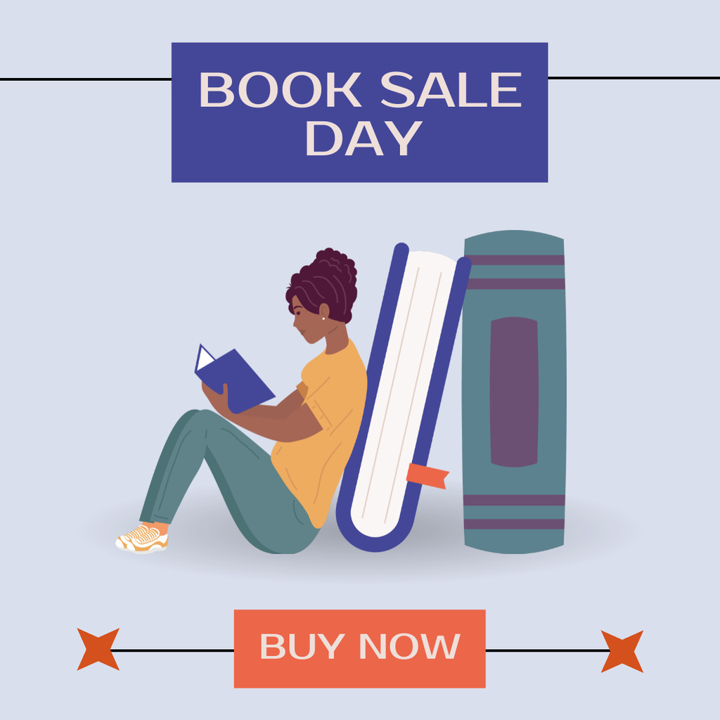 Must-have Books Sale Ad Instagram – шаблон для дизайну