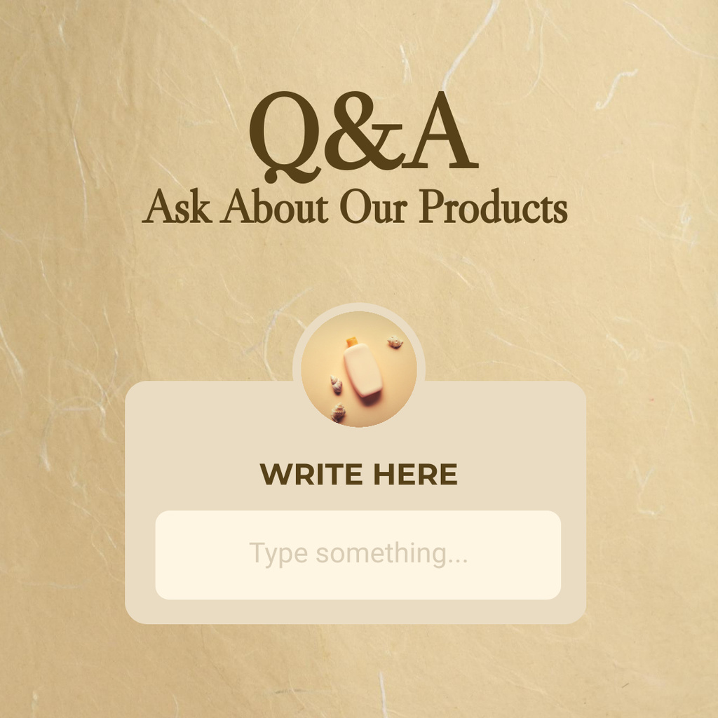 Tab for Questions and Answers Instagram Design Template