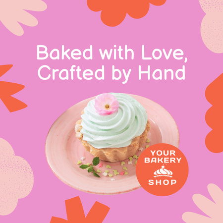 Platilla de diseño Bakery Made with Love Instagram