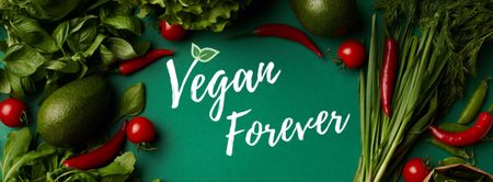 Vegan Forever Facebook Cover Facebook cover Design Template