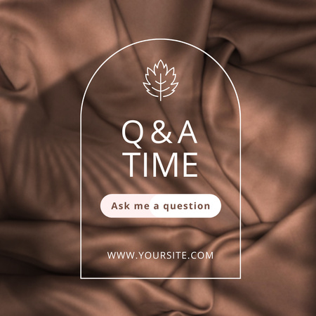 Designvorlage Sitzung „Fragen und Antworten“ in Tab. verstehen für Instagram