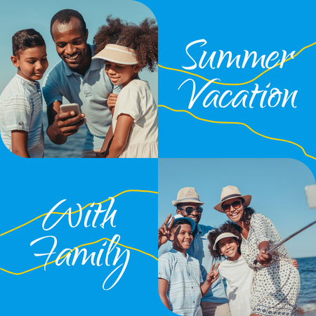Template di design Summer Vacation by Sea Instagram
