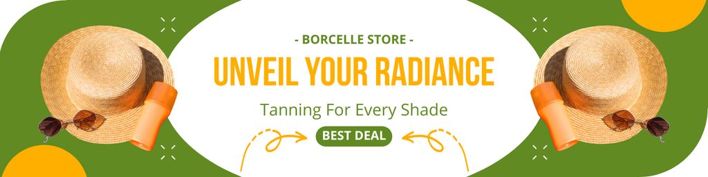 Favorite Tanning Products Sale Offer Twitter Design Template