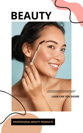 Professional Beauty Product Promotion Book Cover Tasarım Şablonu