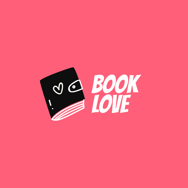 Platilla de diseño book love store logo Logo