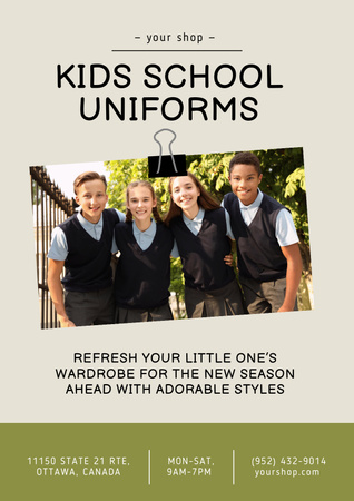 Back to School Special Offer Poster Design Template