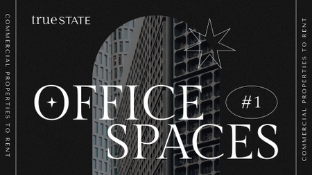 Modèle de visuel Office Spaces Rent Offer - Full HD video