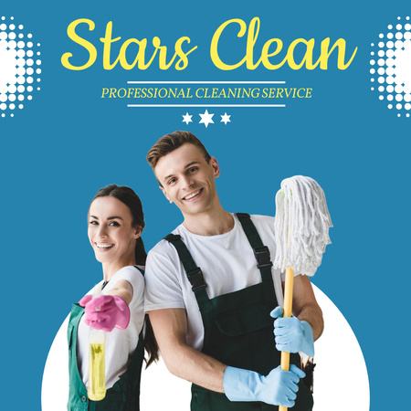 Cleaning Services Offer Instagram AD Design Template
