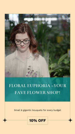 Modèle de visuel Orchid In Pot And Flowers Sale Offer - Instagram Video Story