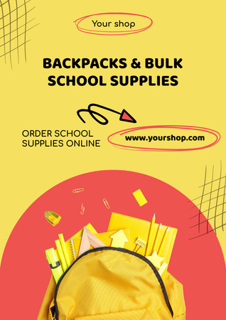 Back to School Special Offer Poster Design Template