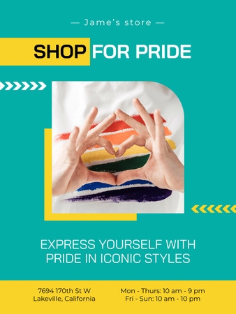 LGBT Shop Ad Poster 36x48in Design Template