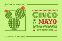 Cinco de Mayo Offer with Cactus