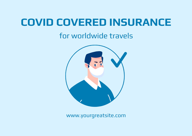 Purchase Сovid Insurance Flyer A6 Horizontal – шаблон для дизайна