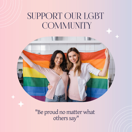 Lgbt Community Campaign Instagram tervezősablon