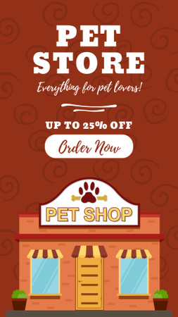 Pet Store Discount Offer Instagram Story Design Template