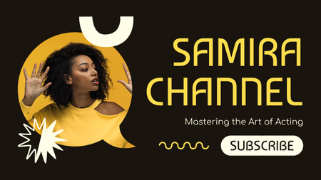 Template di design Corso di recitazione per attrice afroamericana Youtube