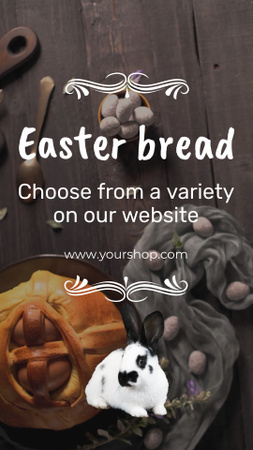 Easter Bread Offer With Website Link TikTok Video Design Template
