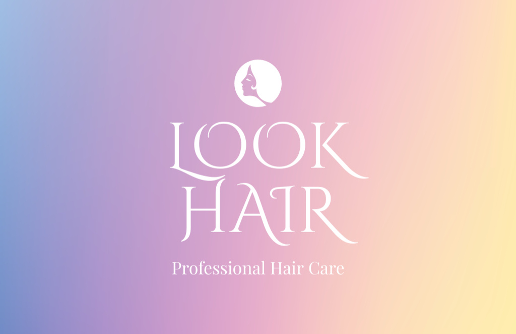 Hair Stylist Services Business Card 85x55mm Šablona návrhu