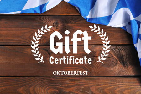 Oktoberfest Special Offer Announcement Gift Certificate – шаблон для дизайна