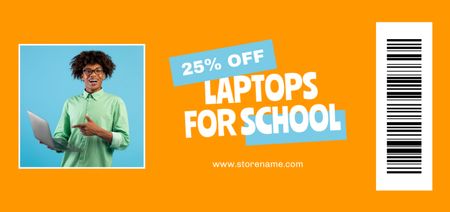 Back to School Special Offer Coupon Din Large Design Template