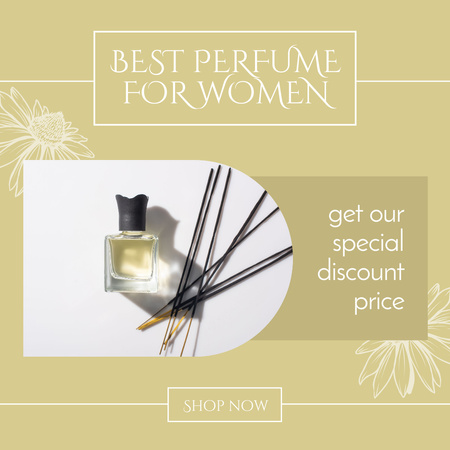Special Discount on Fragrance for Women Instagram Design Template