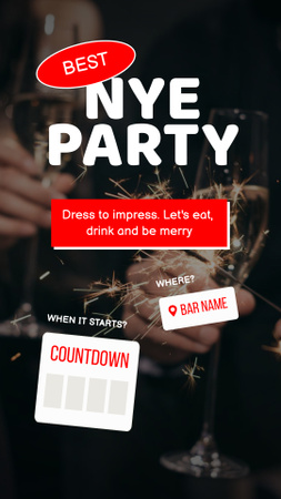 39 New Year 2 Red Instagram Story Design Template