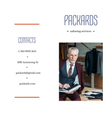 Tailoring Services Offer with Serious Man