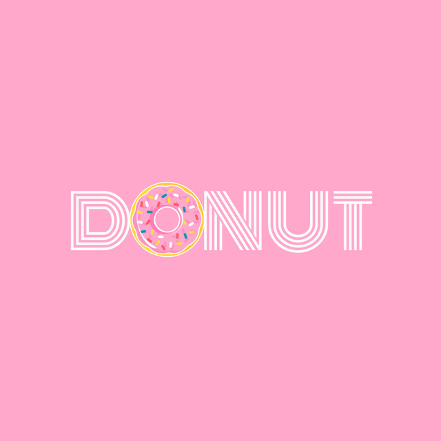 Template di design donut bakery,logo design Logo