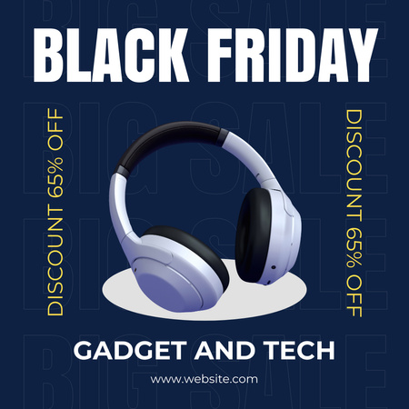 Black Friday Sale of Tech and Gadgets Instagram Design Template