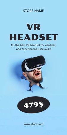 VR Equipment Sale Offer Graphic Modelo de Design