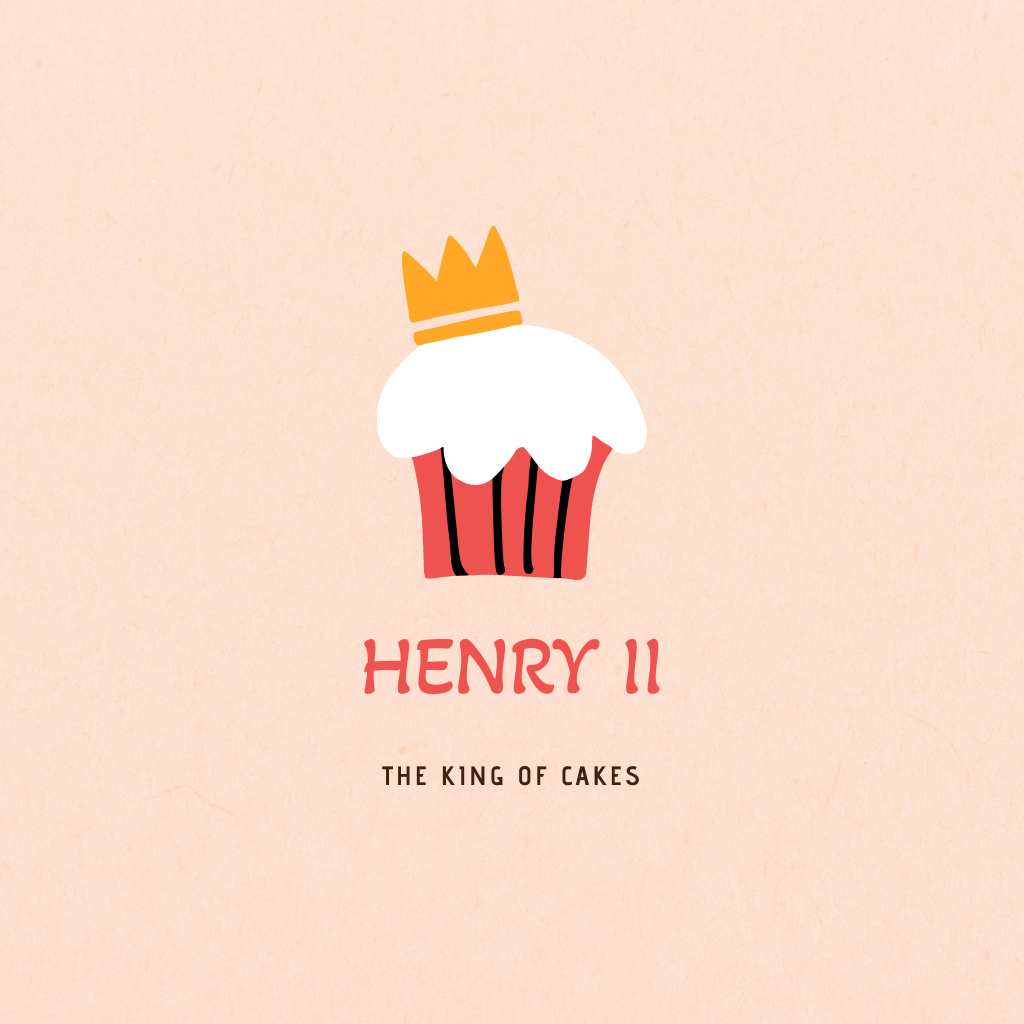 Template di design Sweet Bakery Ad Showcasing Yummy Cupcake Logo