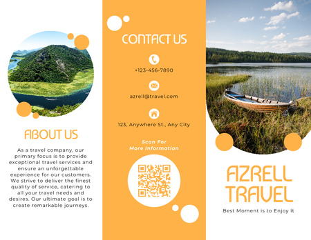 туристические агентства Brochure 8.5x11in – шаблон для дизайна