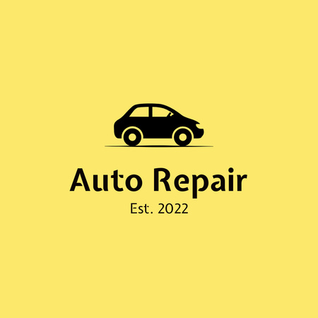 Auto Repair Shop Ad Logo Design Template