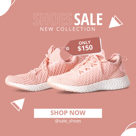 Ontwerpsjabloon van Instagram van Sport Shoes Sale Offer
