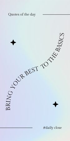 Designvorlage Zitat über „Bring dein Bestes“ für Graphic