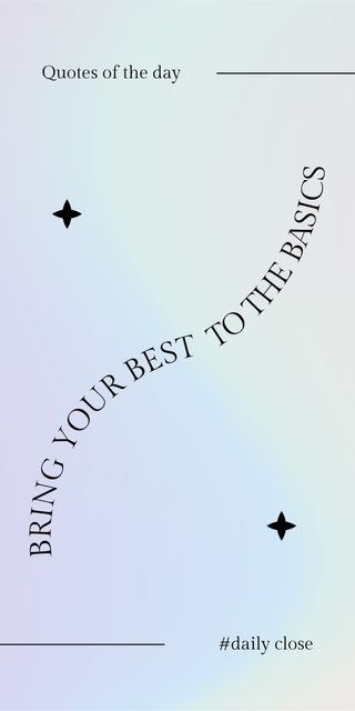 Quote about Bringing Your Best Graphicデザインテンプレート