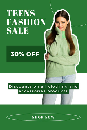 Clothes And Accessories For Teens Sale Offer Pinterest Design Template