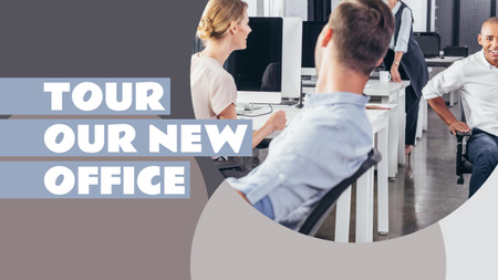 Tour Our New Office Youtube Thumbnail Design Template